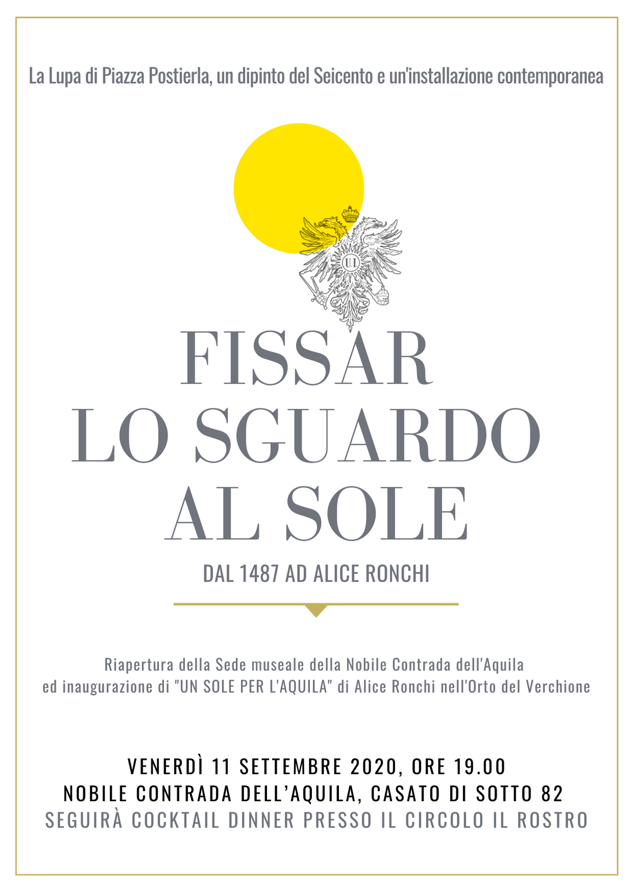 Fissar lo sguardo al sole