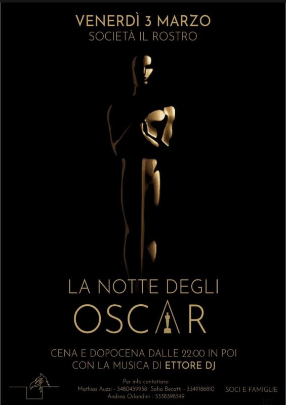 Cena 3 marzo “La notte degli Oscar”